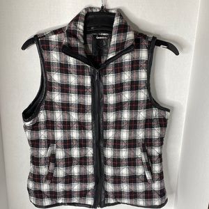 Odrn plaid vest layering piece